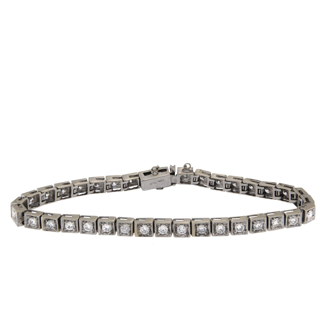 60's Diamonds Tennis Bracelet - S.Vaggi Jewelry Store