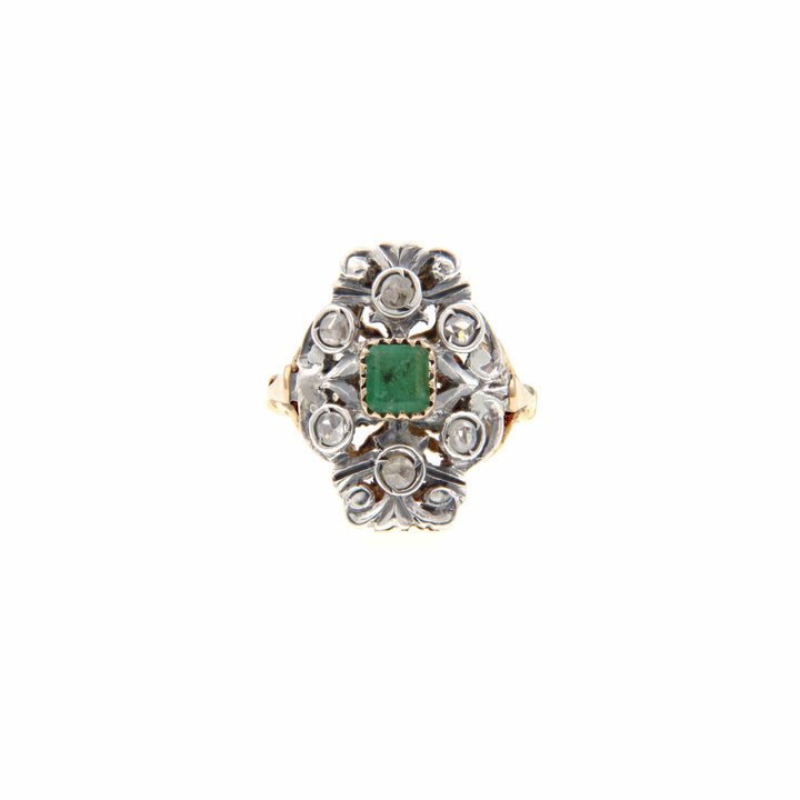 Vintage Gold Ring with Emerald