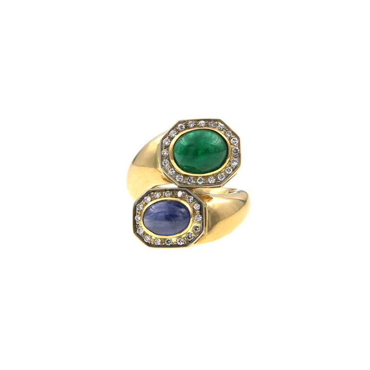 Vintage Gold Ring With Stones