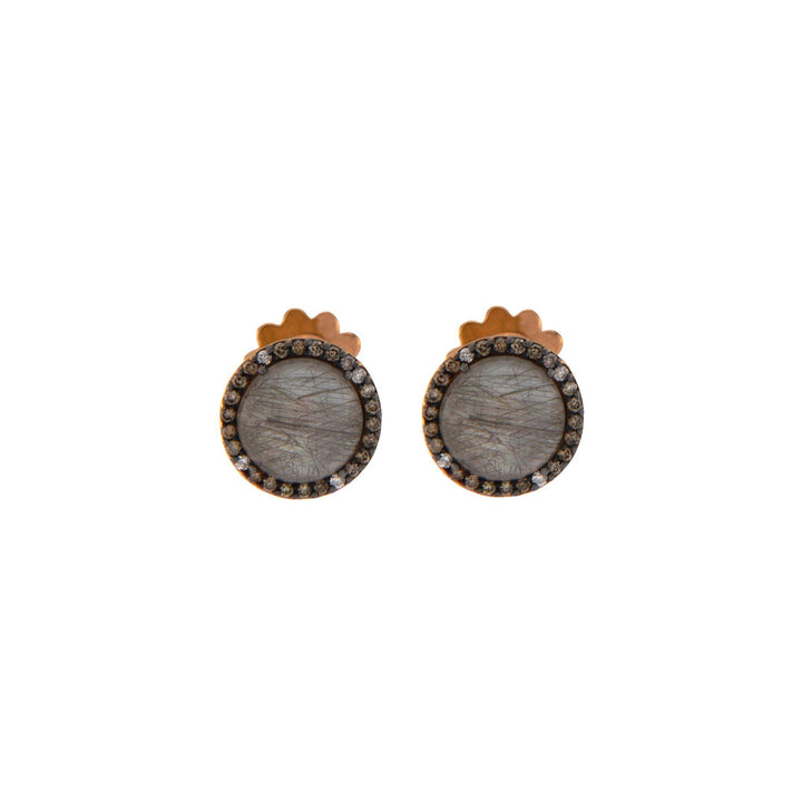 Daisy Rutil Quartz Earrings - S.Vaggi Jewelry Store