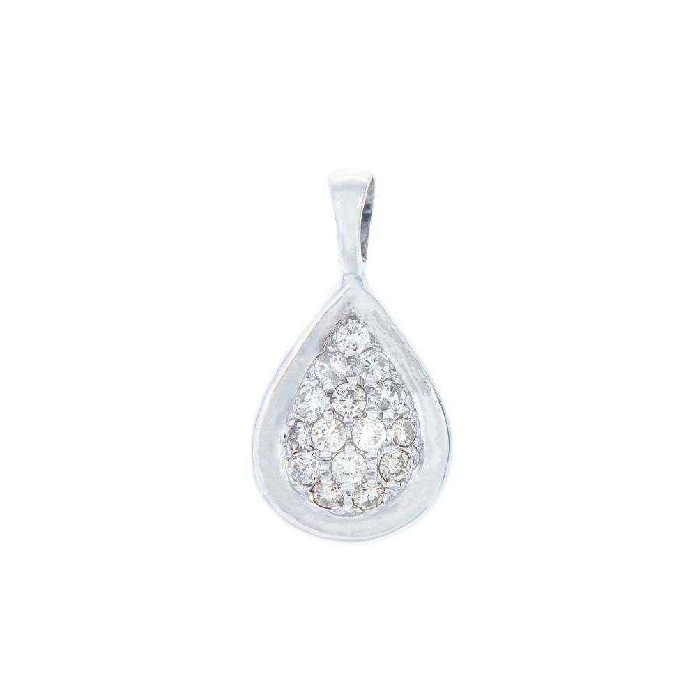 Diamonds Drop Pendant - S.Vaggi Jewelry Store