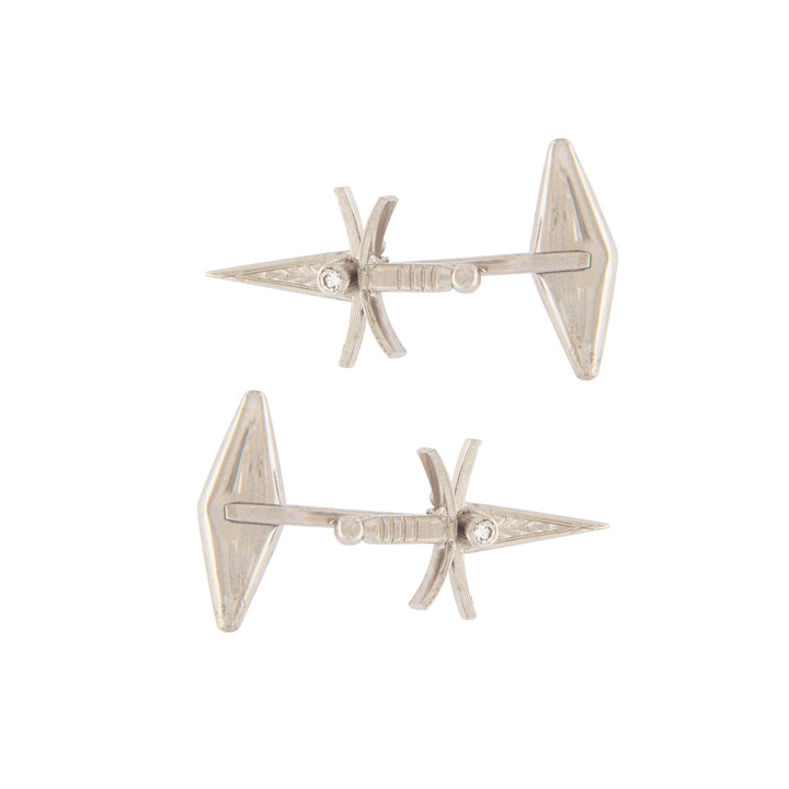 Diamond Sword Cufflinks - S.Vaggi Jewelry Store