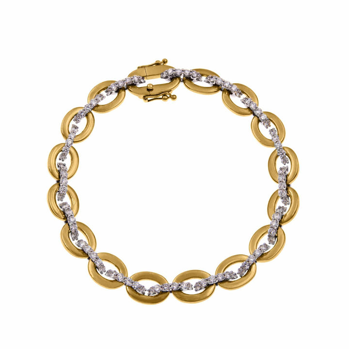 Diamond Yellow Link Bracelet - S.Vaggi Jewelry Store