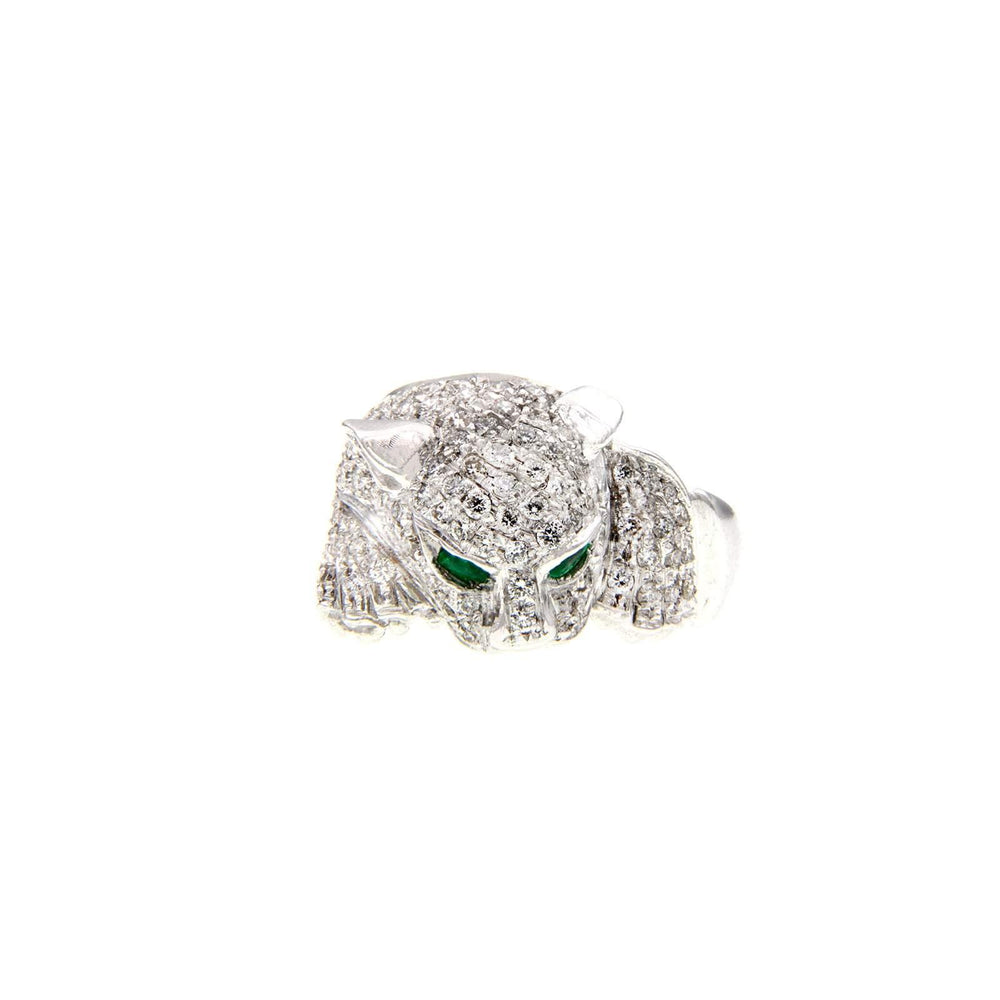 Vintage Diamonds&Emeralds Gold Ring - S.Vaggi Jewelry Store