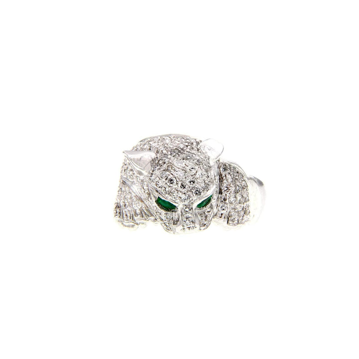 Vintage Diamonds&Emeralds Gold Ring - S.Vaggi Jewelry Store