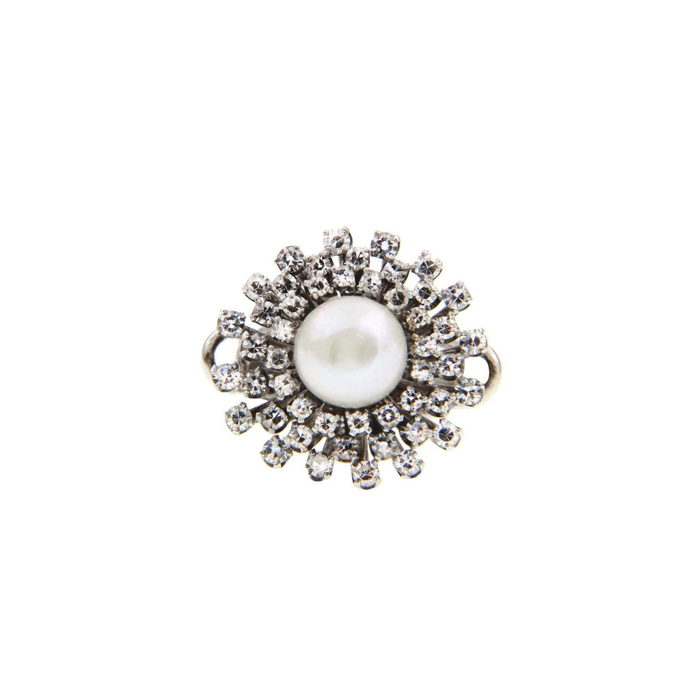 Vintage Diamonds&Pearl Gold Ring - S.Vaggi Jewelry Store