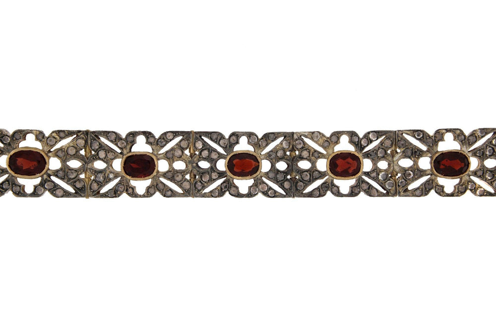 Garnets Princess Bracelet - S.Vaggi Jewelry Store