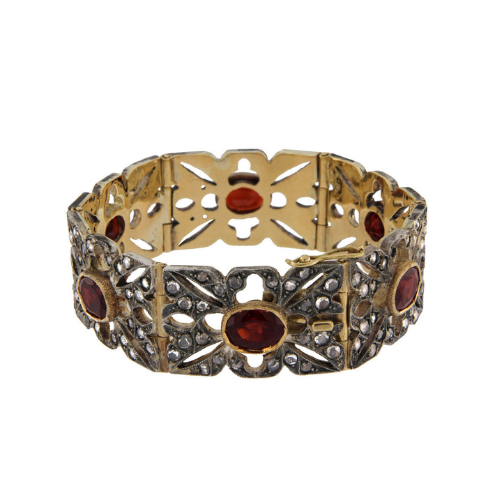 Garnets Princess Bracelet - S.Vaggi Jewelry Store