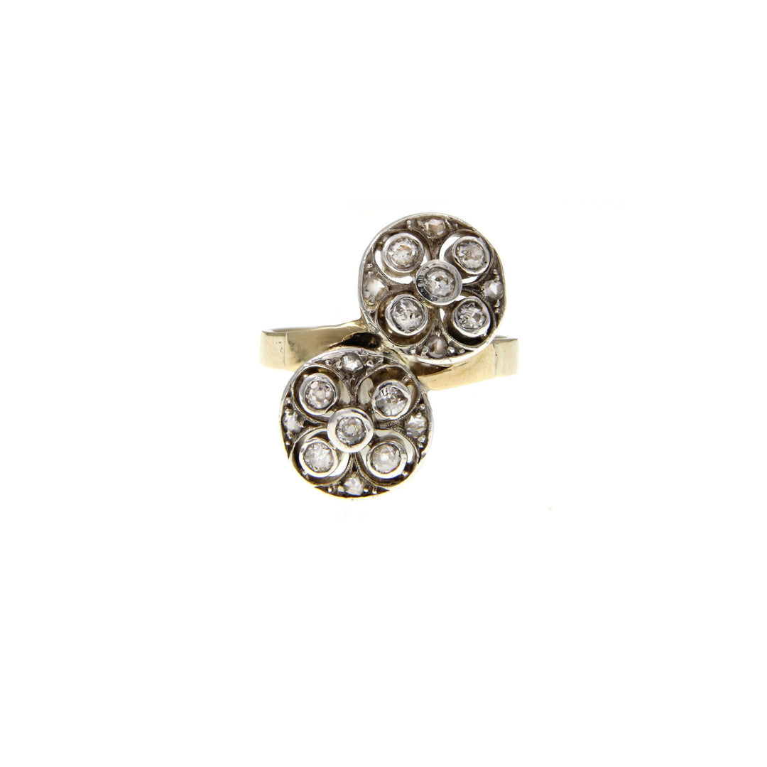 Vintage Gold Ring with Diamonds