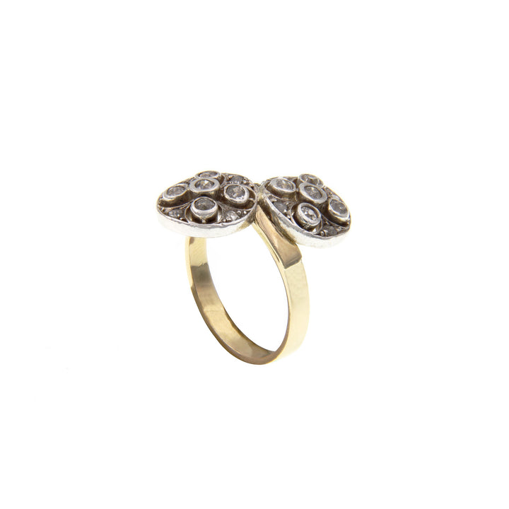 Vintage Gold Ring with Diamonds