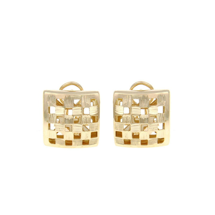 Golden Chess Earrings - S.Vaggi Jewelry Store