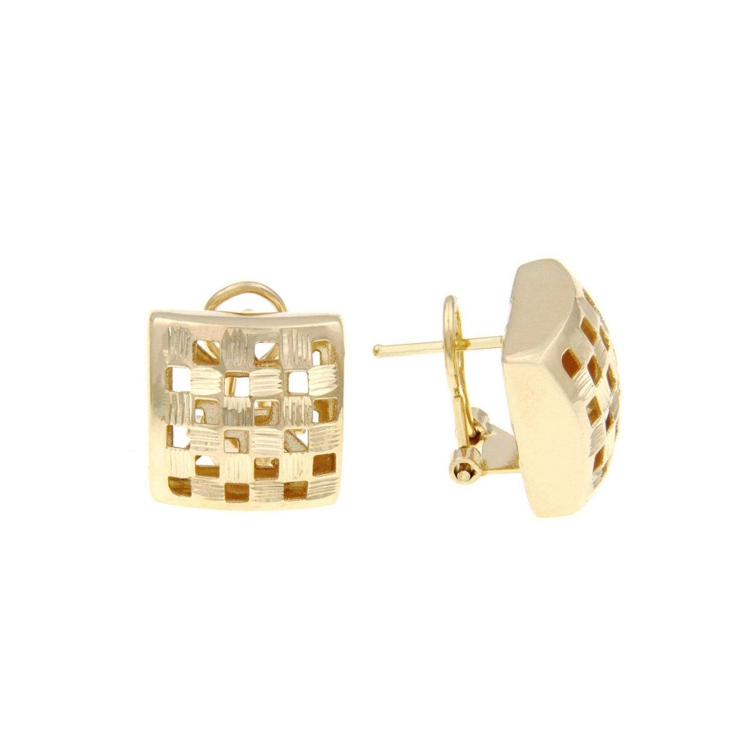 Golden Chess Earrings - S.Vaggi Jewelry Store