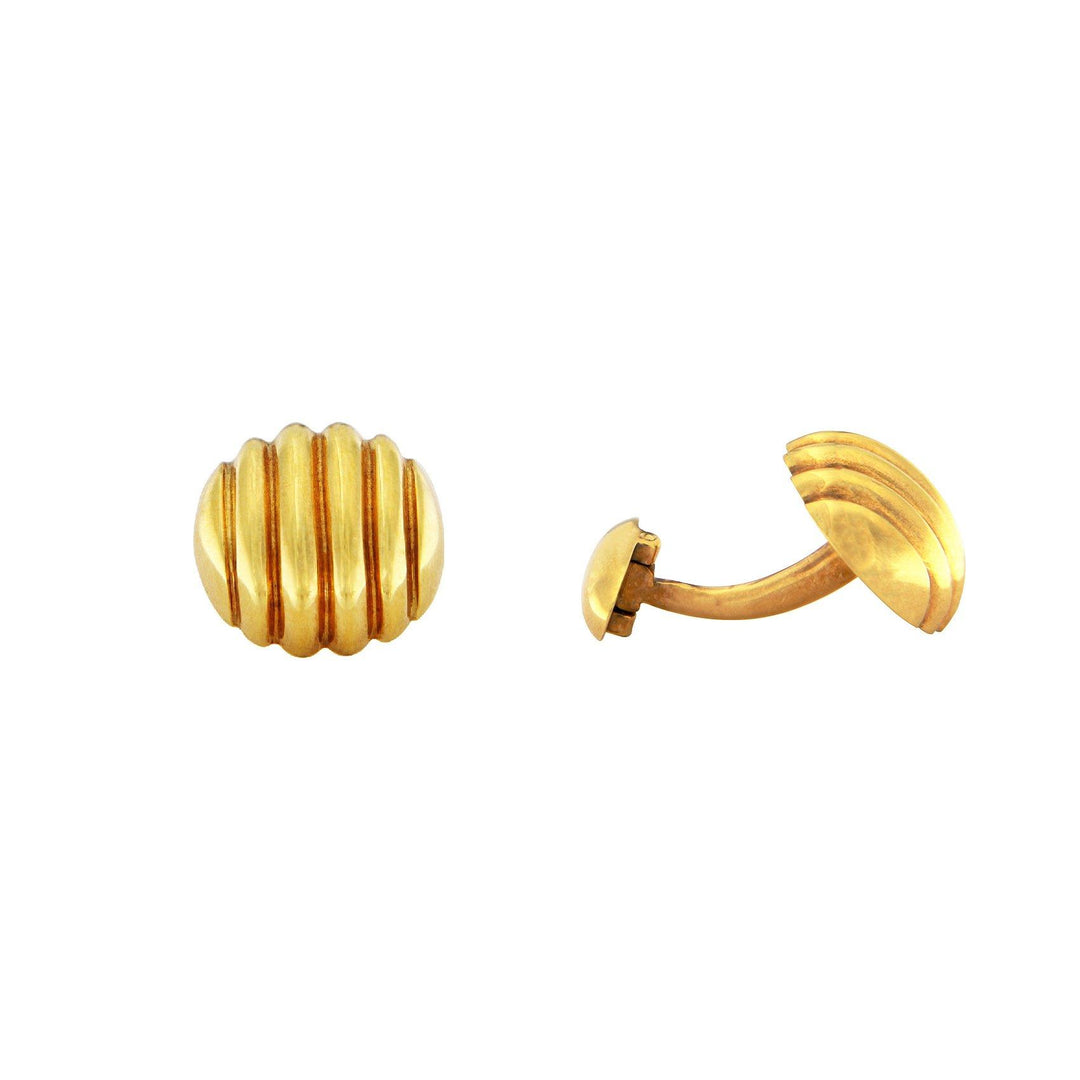 Golden Gnocchi Cufflinks - S.Vaggi Jewelry Store