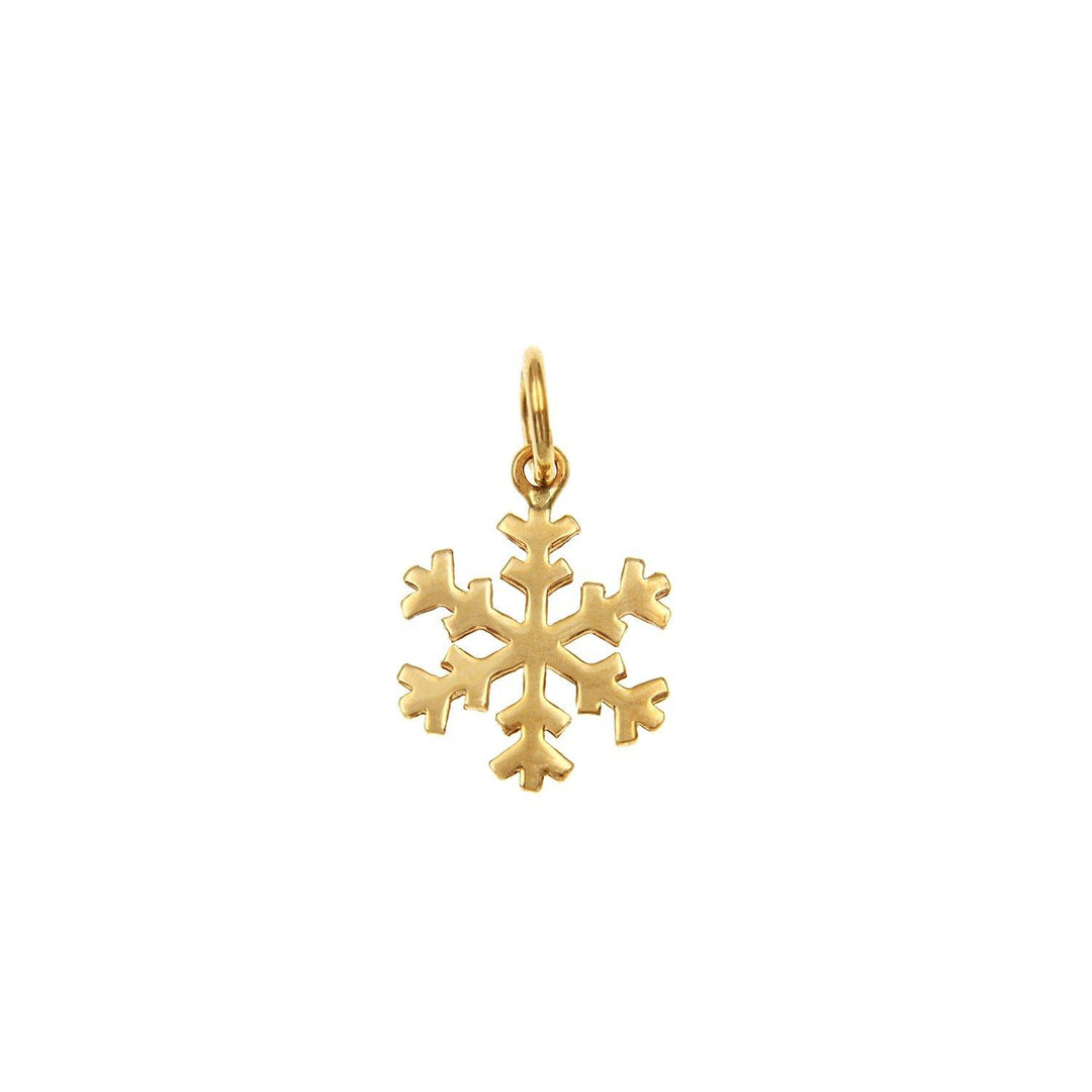 Golden Snow Flake Pendant - S.Vaggi Jewelry Store