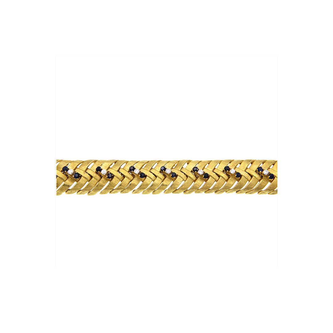 Vintage Gold Bracelet with Stones