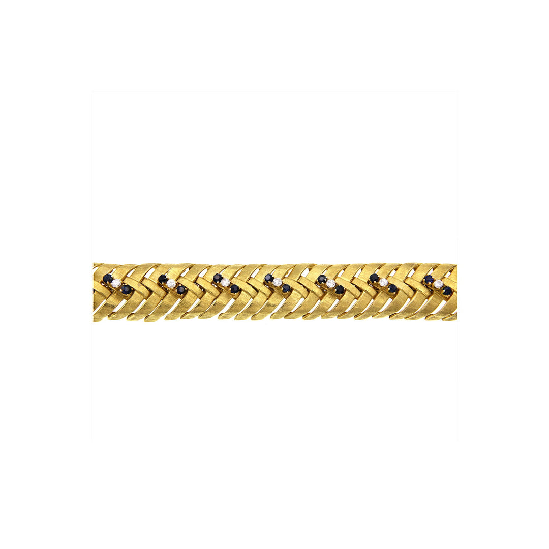 Vintage Gold Bracelet with Stones