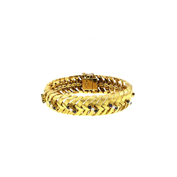 Vintage Gold Bracelet with Stones