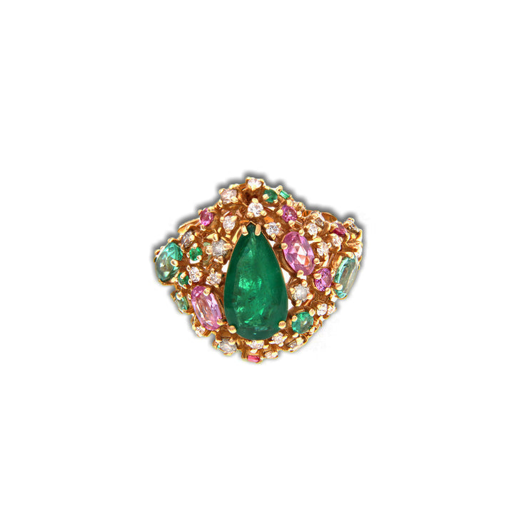 Gold Ring with Stones