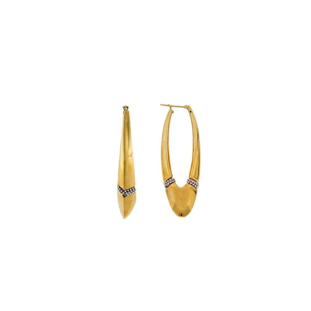 Long Oval Earrings - S.Vaggi Jewelry Store
