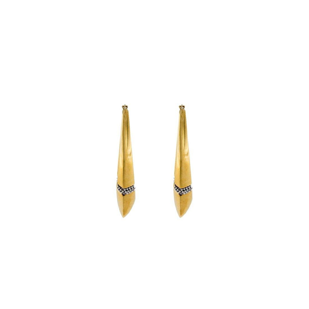 Long Oval Earrings - S.Vaggi Jewelry Store