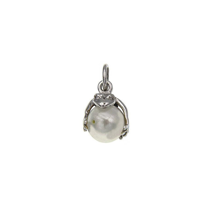 Pearl Frog Pendant - S.Vaggi Jewelry Store