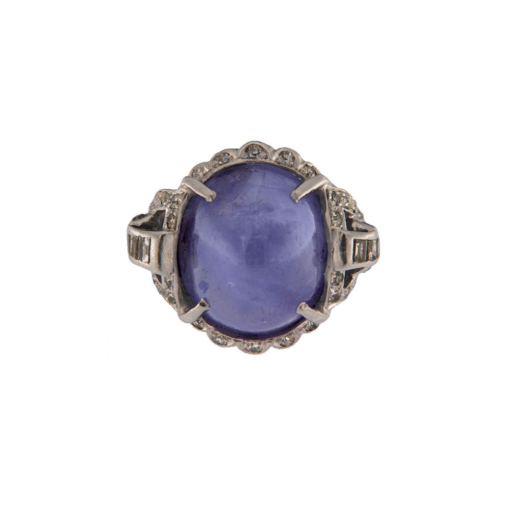 Vintage Diamonds&Sapphire Gold Ring - S.Vaggi Jewelry Store
