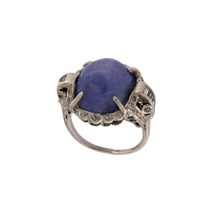 Vintage Diamonds&Sapphire Gold Ring - S.Vaggi Jewelry Store