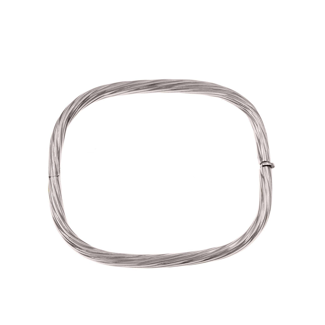 Rigatoni White Bangle Bracelet - S.Vaggi Jewelry Store