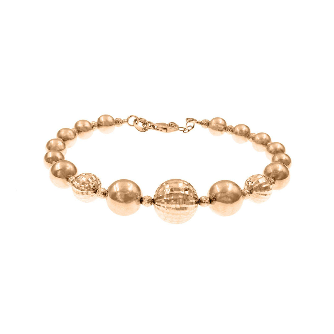 Rose Gold Ball Bracelet - S.Vaggi Jewelry Store