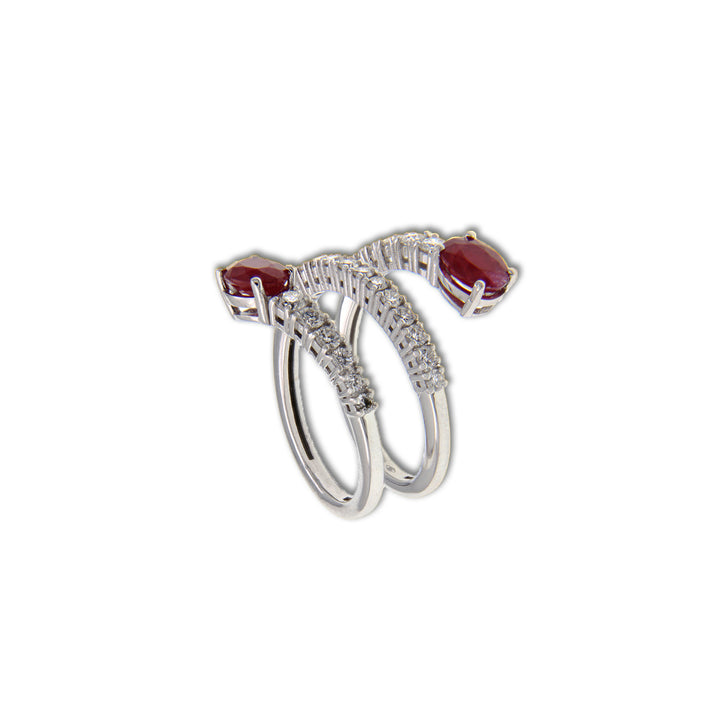 Gold Ring with Rubies