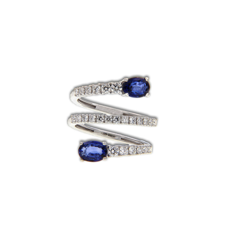 Gold Ring with Sapphires