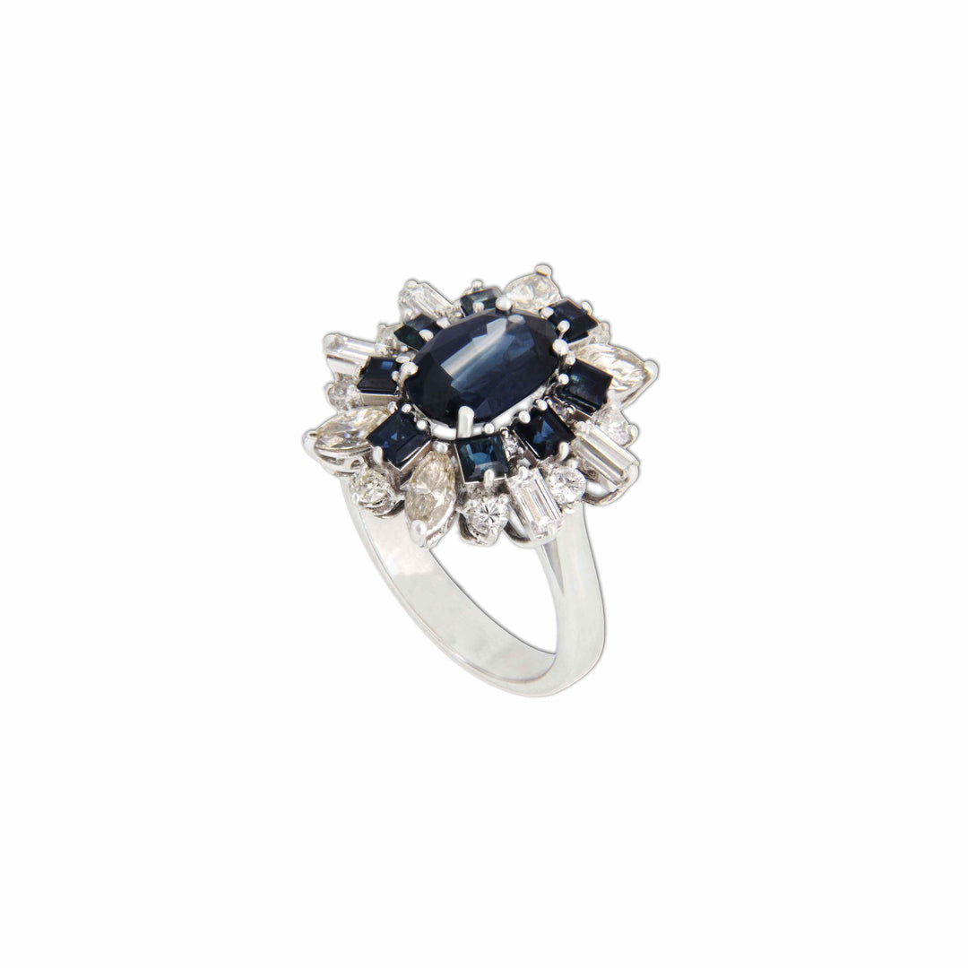 Gold Ring with Sapphire