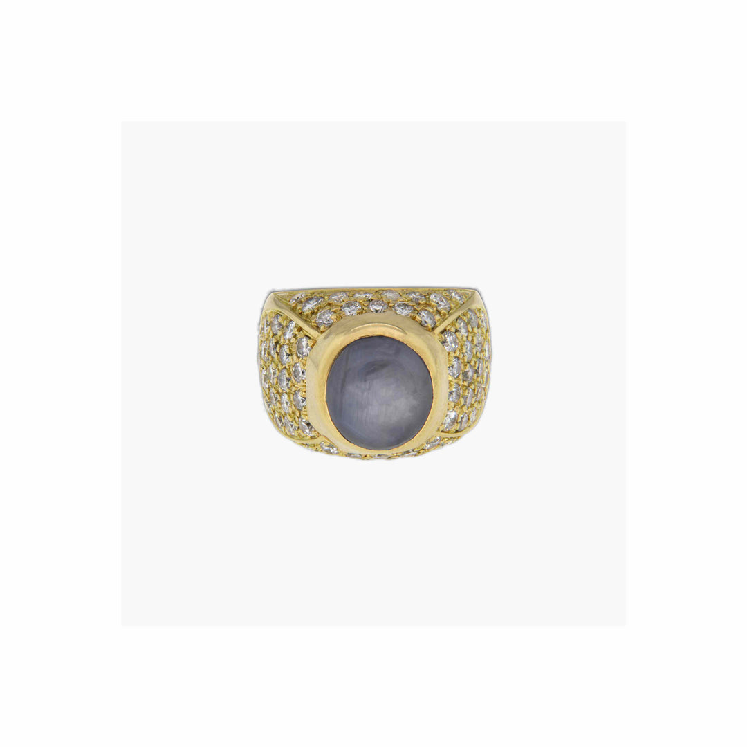 Gold Ring with Sapphires