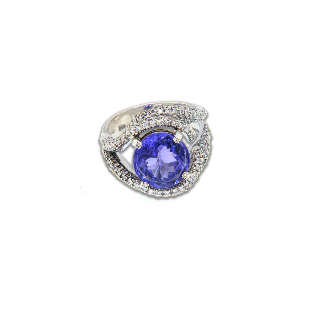 Gold Ring with Tanzanite