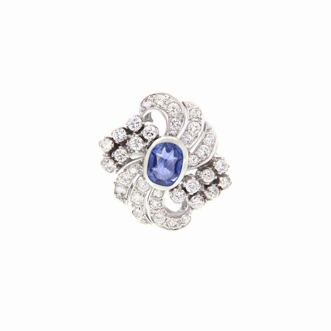 Gold Ring with Sapphire
