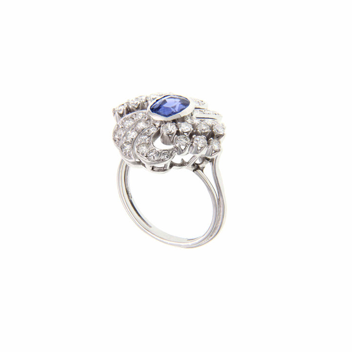 Gold Ring with Sapphire