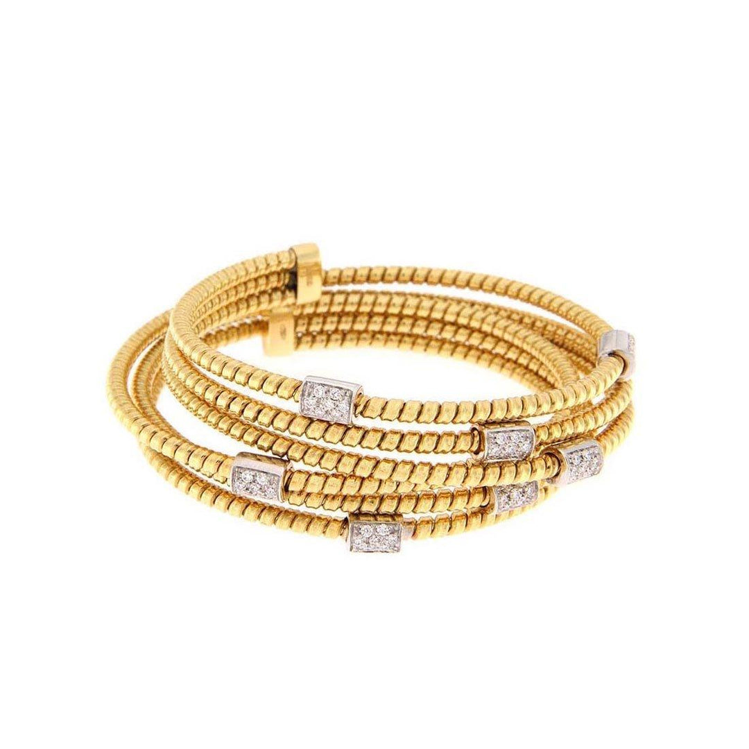 Spiral Diamond Bracelet - S.Vaggi Jewelry Store