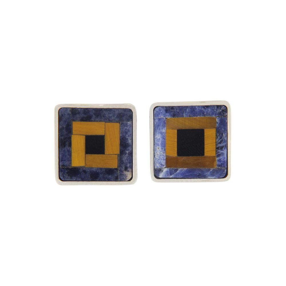 Tiger Eye Cufflinks - S.Vaggi Jewelry Store