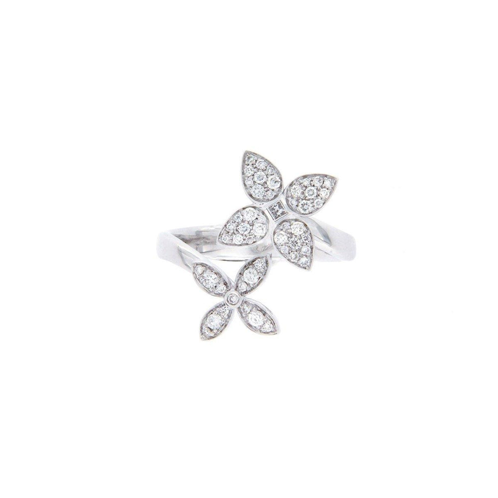 Twin Flowers Ring - S.Vaggi Jewelry Store