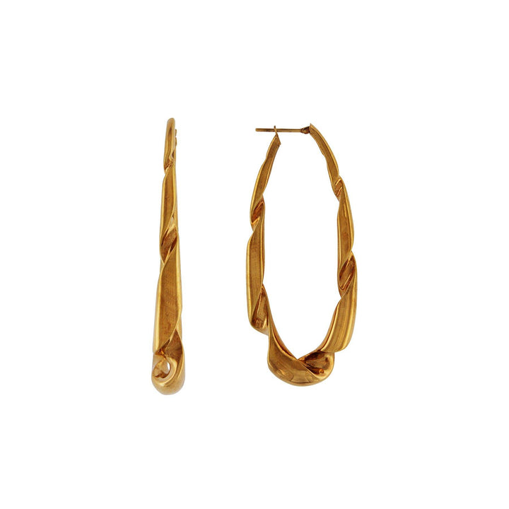 Twisty Hoops Earrings - S.Vaggi Jewelry Store